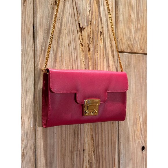 Tatiana Luna Designer Sloan Pink Barbie Shoulder Bag With Detachable Gold Chain - Picture 2 of 7